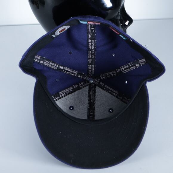 NY New York Rangers New Era 59Fifty 5950 Fitted Hat Blue Size 8 1/8 NHL Hockey - Picture 5 of 6